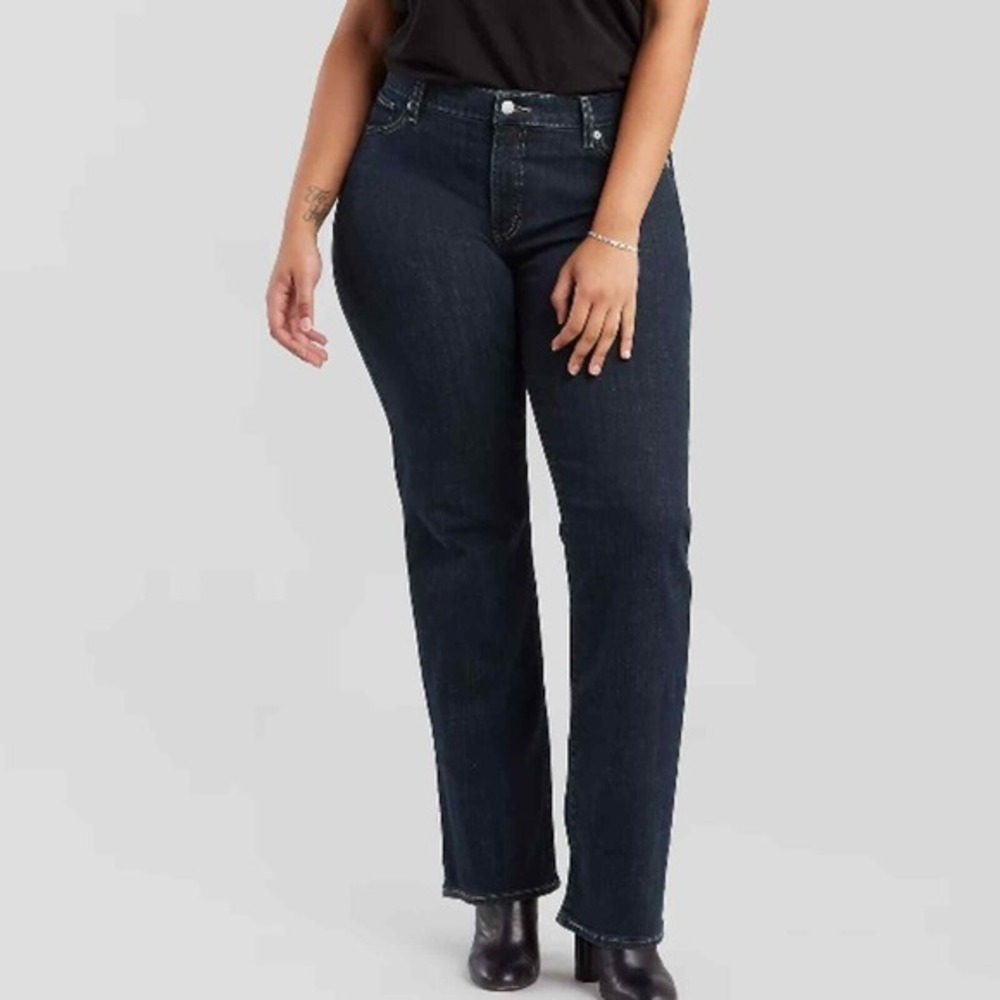 Levi's Women's Bootcut‎ Dark Wash Jeans Classic Denim Comfort Fit